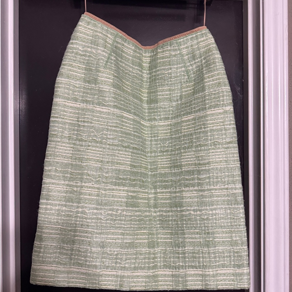 Louis Vuitton Mint Green A-Line Skirt